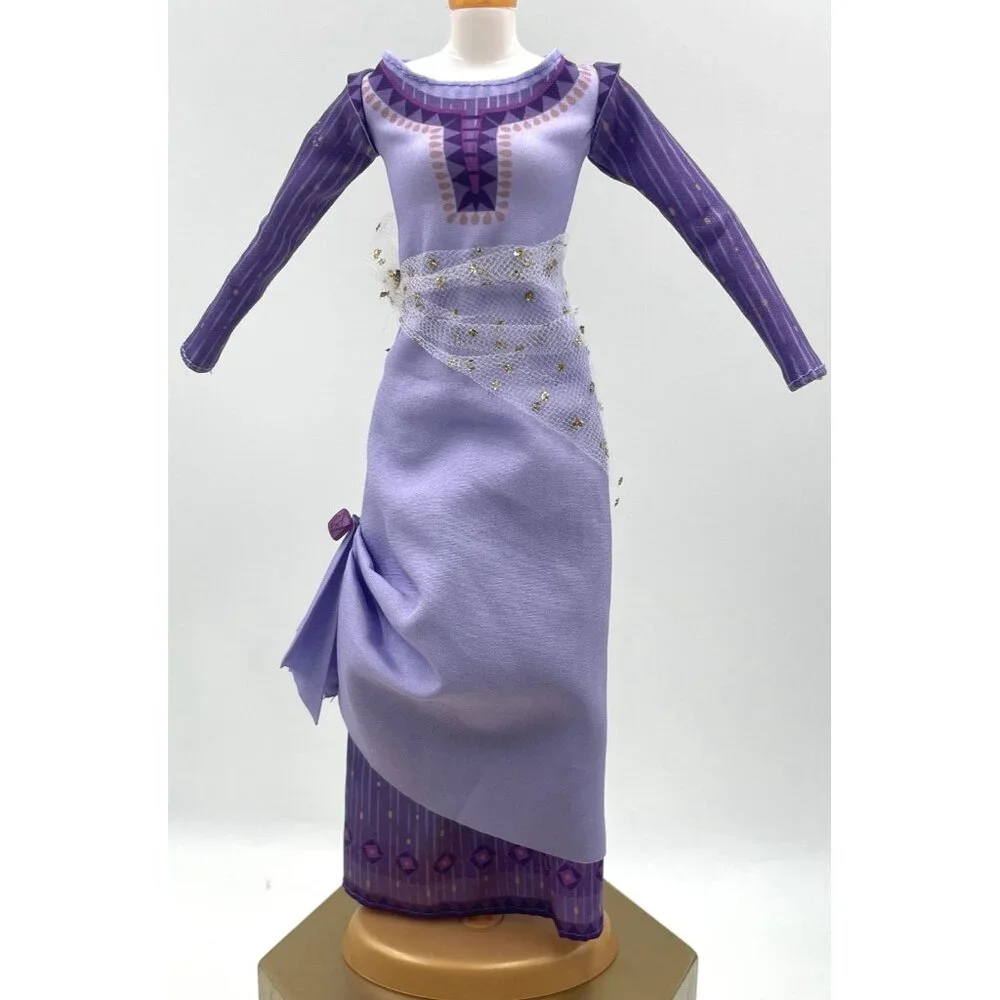 Mattel Disney Wish Asha of Rosas Fashion Doll Dress with Belt - Picture 5 of 8